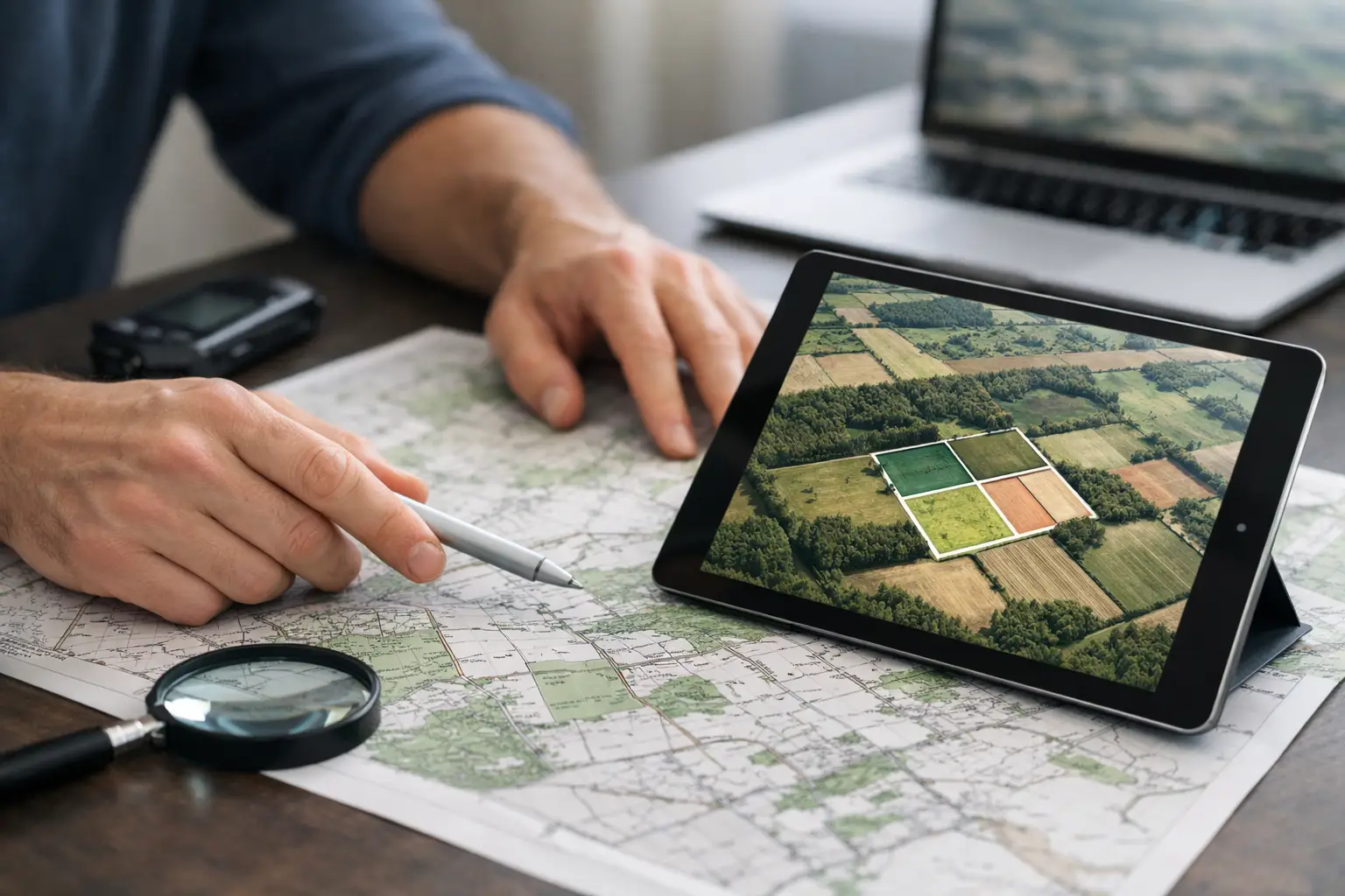 Trouver une parcelle sur carte efficacement